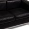 Black Leather LC2 Sofa by Cassina for Le Corbusier, Immagine 3