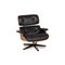 Black Leather Armchair by Charles & Ray Eames for Vitra 1