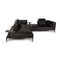 Black Leather Jaan Living Sofa from Walter Knoll / Wilhelm Knoll 7
