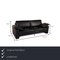 Black Leather Ego Set of 2-Seater Sofa & Armchairs by Rolf Benz, Set of 3, Immagine 2