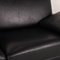 Black Leather Ego Set of 2-Seater Sofa & Armchairs by Rolf Benz, Set of 3, Immagine 4