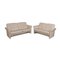 Chalet 2-Seater Sofas in Cream Leather from Erpo, Set of 2, Immagine 1