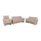 Chalet 2-Seater Sofas & Armchair in Cream Leather from Erpo, Set of 3, Image 1