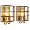 Iron and Bubble Glass Sconces or Wall Lamps from Limburg, Germany, 1960s, Set of 2 1