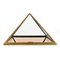 Pyramid Showcase Cabinet in Brass 4