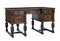 Late Victorian Carved Oak Pedestal Desk, Image 13