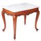 Antique French Walnut Centre or Side Table with Faux Marble Top, 19th Century 1