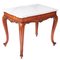 Antique French Walnut Centre or Side Table with Faux Marble Top, 19th Century, Image 1