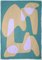 Tan Arches on Green, Abstract Geometric Painting, 2021, Image 1