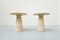 Mid-Century Style Travertine Side Tables, Italy, Set of 2 2