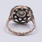 Antique 9K Gold Ring with Rosette Cut Diamonds, Early 1900s, Immagine 4
