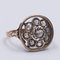 Antique 9K Gold Ring with Rosette Cut Diamonds, Early 1900s, Image 2