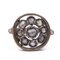 Antique 9K Gold Ring with Rosette Cut Diamonds, Early 1900s 1