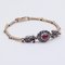 Vintage 14K Gold Bracelet with Sapphires and Rubies, 1960s 2