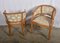 Art Deco Gondola Chairs in Natural Wood, Set of 2 3