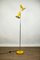 Vintage Chrome & Yellow Floor Lamp with Spotlight, 1970s 1