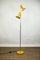 Vintage Chrome & Yellow Floor Lamp with Spotlight, 1970s, Image 1