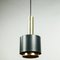 Vintage Scandinavian Style Pendant Lamp in Champagne & Black from Doria Leuchten, 1970s, Immagine 1