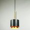 Vintage Scandinavian Style Pendant Lamp in Champagne & Black from Doria Leuchten, 1970s 3