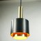 Vintage Scandinavian Style Pendant Lamp in Champagne & Black from Doria Leuchten, 1970s, Image 4