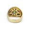 Silver & Gold-Plated Dome Ring with Jade, Rubies & Sapphires by Vicente Gracia, Image 6