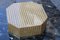 Hexagonal Box or Tray in Acrylic Glass, Straw and Brass in the Style of Gabriella Crespi, Italy 4