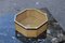 Hexagonal Box or Tray in Acrylic Glass, Straw and Brass in the Style of Gabriella Crespi, Italy 2