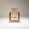 Oatmeal-Colored Linen Safari Chair by Kaare Klint for Rud. Rasmussen, Denmark, 1950s, Image 2