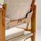 Oatmeal-Colored Linen Safari Chair by Kaare Klint for Rud. Rasmussen, Denmark, 1950s 12