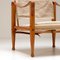 Oatmeal-Colored Linen Safari Chair by Kaare Klint for Rud. Rasmussen, Denmark, 1950s, Imagen 19