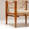 Oatmeal-Colored Linen Safari Chair by Kaare Klint for Rud. Rasmussen, Denmark, 1950s, Immagine 19