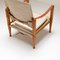 Oatmeal-Colored Linen Safari Chair by Kaare Klint for Rud. Rasmussen, Denmark, 1950s 18