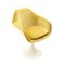 Armchair in Fiberglass and Ocher-Colored Fabric, 1960s, Image 3