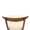 Chairs in Wood and Cream-Colored Fabric, 1960s, Set of 6, Image 9