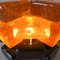 Orange Glass Table Lamp by Albano Poli for Poliarte, 1970s 14