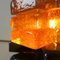 Orange Glass Table Lamp by Albano Poli for Poliarte, 1970s 15