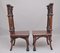19th Century Gothic Carved Oak Hall Chairs, Set of 2 10