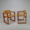 Dutch Leather and Pine Armchairs by Ate Van Apeldoorn, 1960s, Set of 2, Image 1