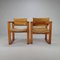 Dutch Leather and Pine Armchairs by Ate Van Apeldoorn, 1960s, Set of 2, Image 4