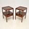 Antique Mahogany Side Tables, Set of 2 9
