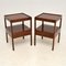 Antique Mahogany Side Tables, Set of 2, Image 10