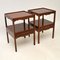 Antique Mahogany Side Tables, Set of 2 5