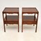 Antique Mahogany Side Tables, Set of 2 2