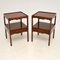 Antique Mahogany Side Tables, Set of 2 1