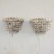 Mid-Century Cut Glass Sconces, France, 1940s, Set of 2, Immagine 1