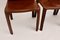 Vintage Cognac Leather CAB Chairs by Mario Bellini for Cassina, Italy, 1976, Set of 5 4