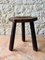 Vintage French Farmhouse Milking Stool on 3 Legs, 1950s or 1960s, Image 7