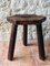 Vintage French Farmhouse Milking Stool on 3 Legs, 1950s or 1960s, Image 2