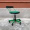 Mid-Century Modern Italian Green Swivel Chair with Rubber Pads, 1980s, Image 1