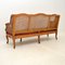 Antique French Carved Walnut Bergere Sofa, Immagine 13